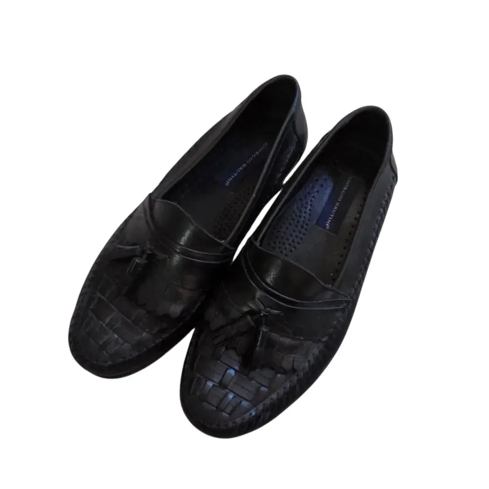 Giorgio Brutini Gordy Tassel Loafers Classic slip-on dress shoes Black sz 10